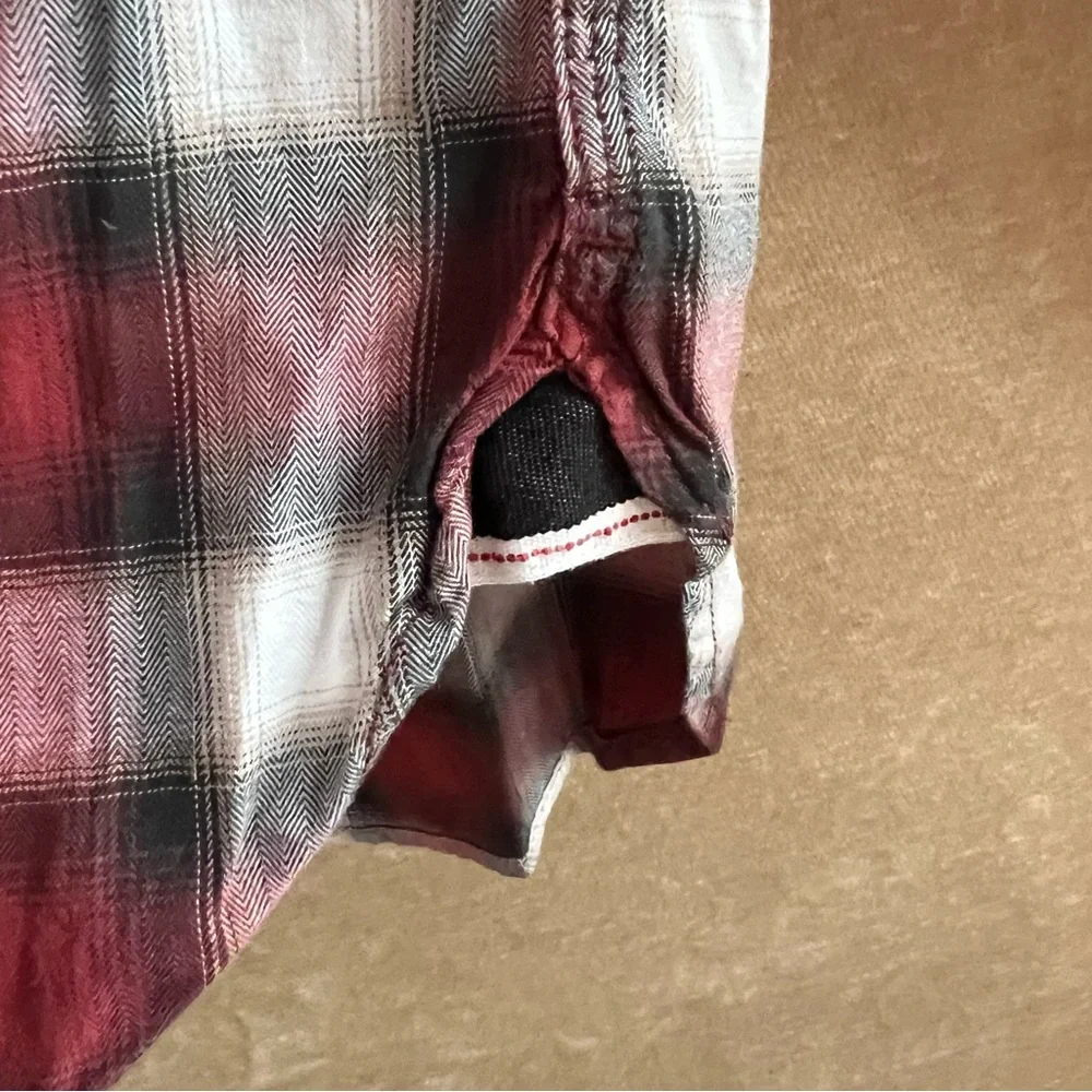 BANANA REPUBLIC Tailored Slim Fit Cotton Plaid Shirt